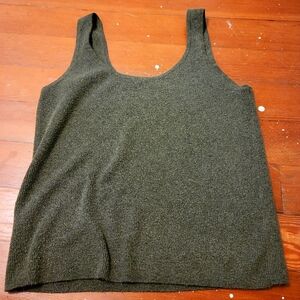 Olive Green Knit Tank Top